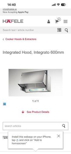 integrated extractor fan