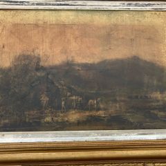 old oil on canvas