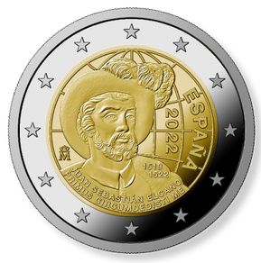 Spain 2 Euro Commemorative Coin 2022 - Circumnavigation. UNCIRCULATED.