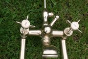 Vintage Gold Color Brass Bathroom Bath Tub Mixer Tap Hand Shower