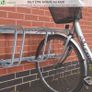 4 Bike Stand Floor or Wall mounted bike rack for garage Bicycle Parking rack Cycle Storage Locking Stand (FREE POSTAGE) Image 7
