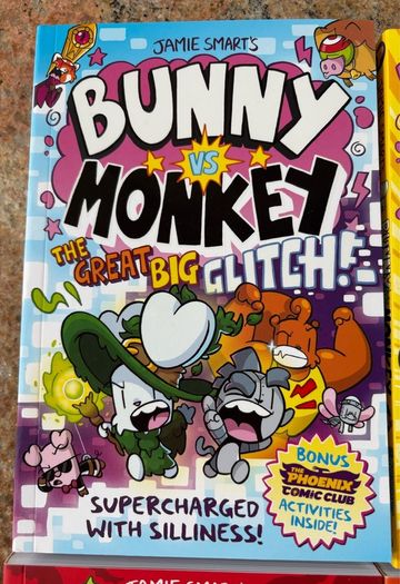 Bunny Vs Monkey books series (x4) - BRAND NEW