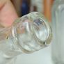 480 - Set of 3 Vintage Clear Glass Cork Top Collectible Decorative Bottles Image 7