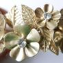 Unique Vintage Floral Cuff Bracelet Image 4