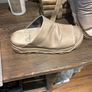Lofina taupe leather ruched sliders eu 40 Image 4