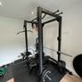 Commercial Power Rack + Jammer Arms + Cable System + Attachments + Flooring Image 9