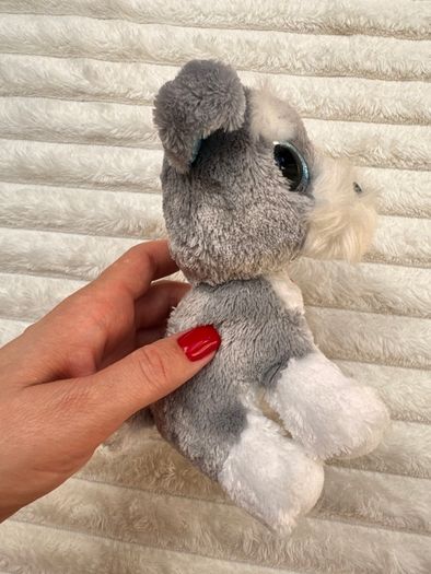 Ty Beanie Boo Whiskers approx. 15 cm. Plush Schnauzer Dog Please see photos