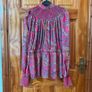 Cameo Rose pink paisley high neck blouse. Size UK12 Image 4