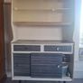 mid century grey formica cupboard Image 7