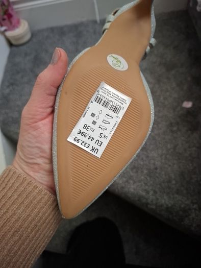 silver shoes uk 5