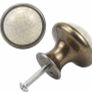 10PCS Vintage Cabinet Knobs, 33MM Ceramic Knobs, Vintage Shabby Chic Round Drawer Knobs, Kitchen Cabinet Cupboard Drawer Door Knobs Pull Handles for Chest of Drawers Kitchen Cabinet Cupboards Image 3