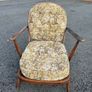 Retro vintage Ercol Windsor "Fleur de Lys" easy chair, designed by Lucian Ercolani Image 8