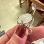 Sterling silver ring with Hetian Jade Image 4