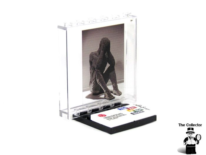 LEGO Rare The Art Of The Brick By Nathan Sawaya Lego Printed Museum Exhibit Limited Edition Promo Printed On A Lego Plastic Glass Window Head