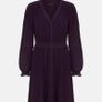 Phase Eight Pleated Dress in Aubergine Size UK12 Image 8