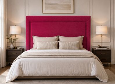 Elegant Pink Headboard - superking