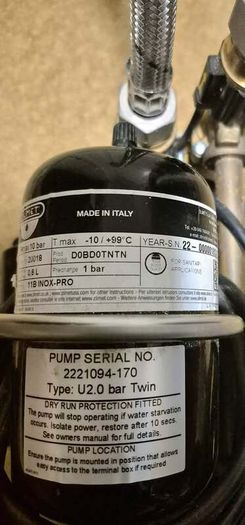 Bar Twin Shower Pump