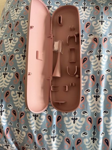 sonic pro toothbrush head and case pink