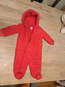 Red all in one 3-6 months