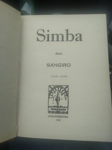 Simba Afrikaans book