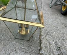 Vintage brass pendant lights