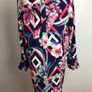 Marks and spencer navy blue bold floral shirt blouse size 14 price includes postage Image 3