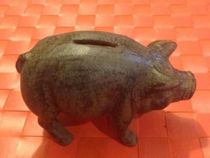 Cast Iron Pig (coin Bank)