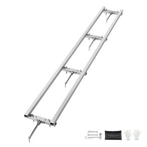 Rail Mill Guide System 2.74 m Chainsaw Milling Rail Guide 4 Crossbar Kits