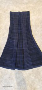 COS navy ribbed long skirt