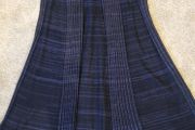COS navy ribbed long skirt