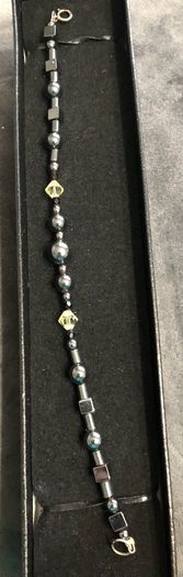 sterling silver pearl bracelet