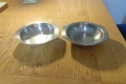 Stainless Steel Soup Dishes x 2 for Sale