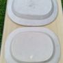Two large Blue & White Willow Pattern Plates Image 7