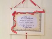 Mothers Handmade Sign