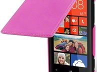 main image for ad New Htc Windows Phone 8x Premium Pu Leather Flip Case Cover Black / Pink / Red