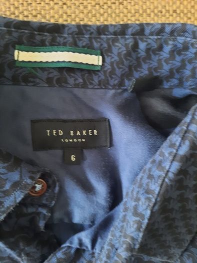 Ted Baker cotton long sleeve shirt in very good condition with no issues and has been dry cleaned see last two photos for exact measurements FREE STANDARD POSTAGE INCLUDED