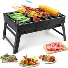 Portable Folding Charcoal Barbecue Grill 20.47x W11.61x H8.74 inches