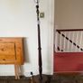Mid-Century Vintage Hand Turned Wooden Floor Lamp Image 2