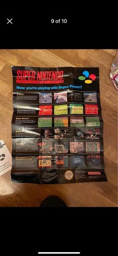 original Super Nintendo bundle with 10 games