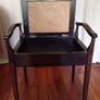 Antique Edwardian piano stool with storage Image 3