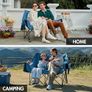 Portal Double Camping Chair Padded Folding Camping Sofa for Adults Large Quilted Love Seat Luxury Fodable Tub Chair Deluxe Moon Chair Collapsible Giant Festival Garden Lawn Picnic Load 272KG Image 5
