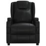 Recliner Chair Black Faux Leather Image 3
