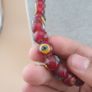 Vintage African Style Beautiful Eyes Glass Beads Strand 22 inches Image 5
