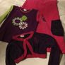 Girls dress, cardigan and top set, Age 7-8 Image 3