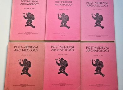 Post Medieval Archaeology Journals 1978 to 1983 - Archaeology Books x 6