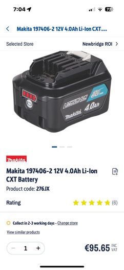 makita battery charger & 3 Battery