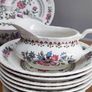 Vintage Porcelain Dinner Set For 6 Royal Tudor Ware Barker Bros England Ironstone Image 2