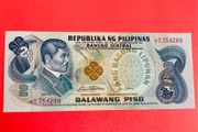 Philippines  2  Peso. 1969  Pick 159cr. STAR REPLACEMENT  SCARCE  ( Uncirculated )