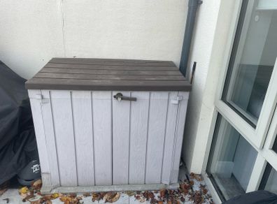 Durable Outdoor Plastic Storage Unit