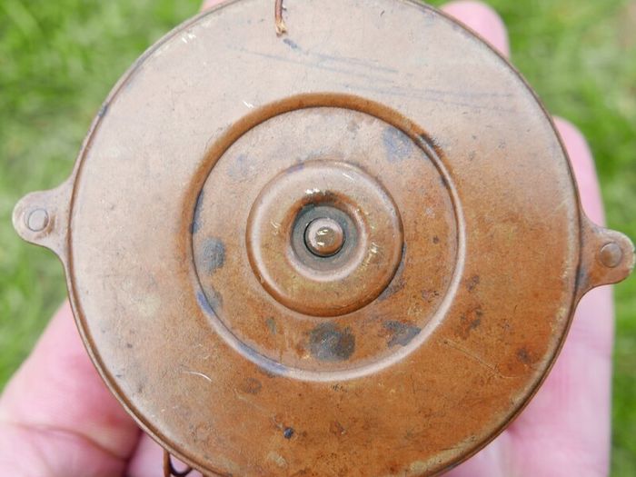 Antique Brass and wood Fishing Reel